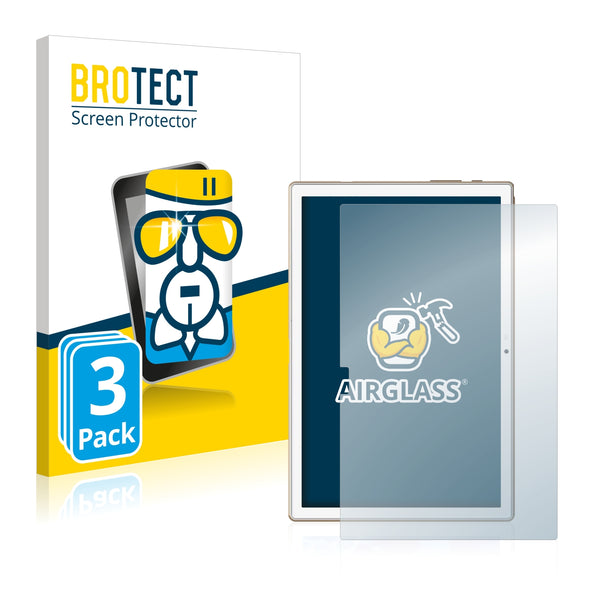 3x BROTECT AirGlass Glass Screen Protector for Blackview Tab 8E
