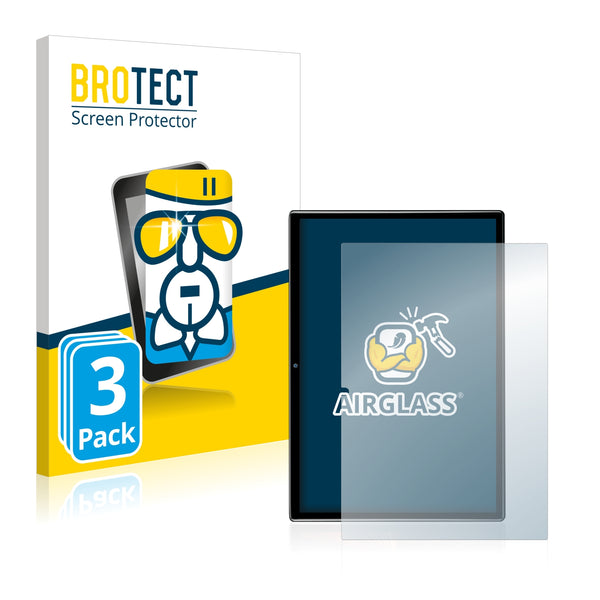 3x BROTECT AirGlass Glass Screen Protector for Duoduogo Tab-S1