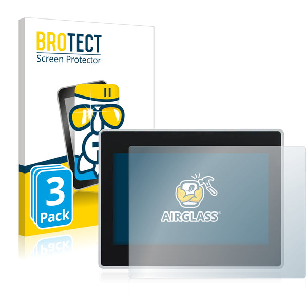 3x BROTECT AirGlass Glass Screen Protector for Panasonic HM507