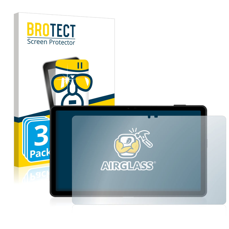 3x BROTECT AirGlass Glass Screen Protector for Umidigi A11 Tab