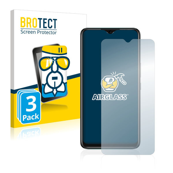 3x BROTECT AirGlass Glass Screen Protector for Infinix Hot 11