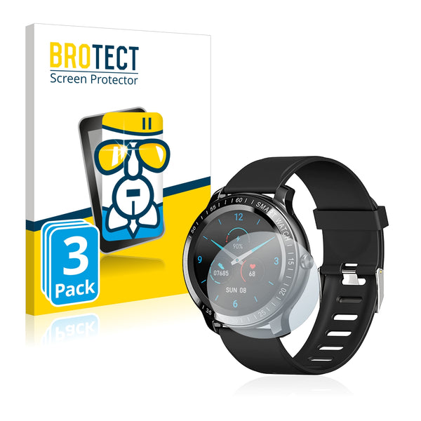 3x BROTECT AirGlass Glass Screen Protector for Zeeker Watch