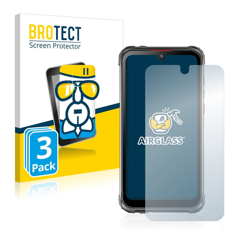 3x BROTECT AirGlass Glass Screen Protector for Hotwav Cyber 7
