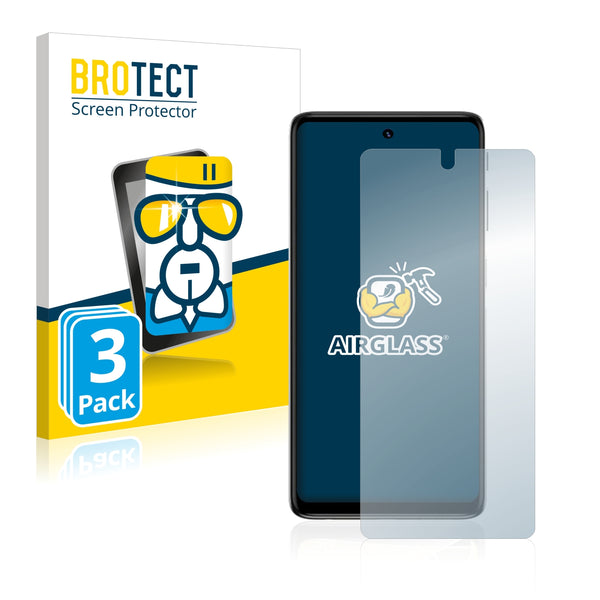3x BROTECT AirGlass Glass Screen Protector for Motorola Moto G51