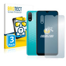 3x BROTECT AirGlass Glass Screen Protector for Motorola Moto E20 (Front + cam)