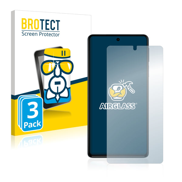 3x BROTECT AirGlass Glass Screen Protector for Motorola Edge 30 Pro