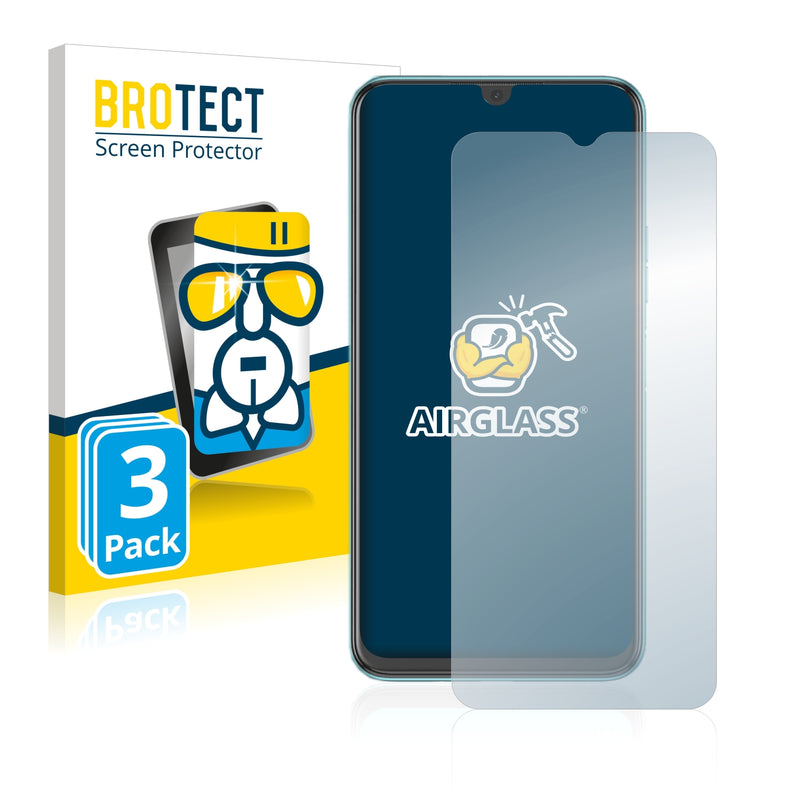 3x BROTECT AirGlass Glass Screen Protector for Tecno Spark 8P