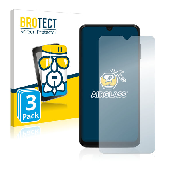 3x BROTECT AirGlass Glass Screen Protector for Samsung Galaxy A13 5G
