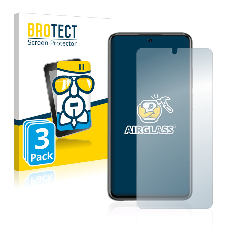 3x BROTECT AirGlass Glass Screen Protector for ZTE Voyage 20 Pro