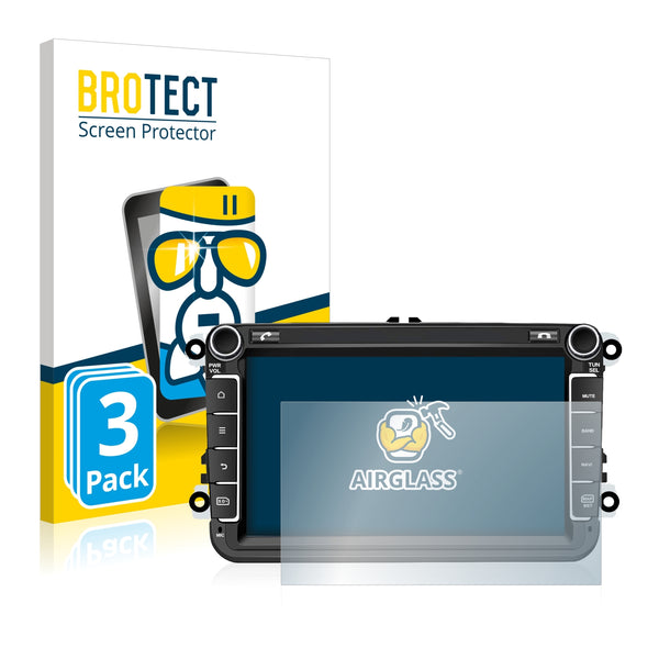 3x BROTECT AirGlass Glass Screen Protector for M.I.C. AV8V6-Lite