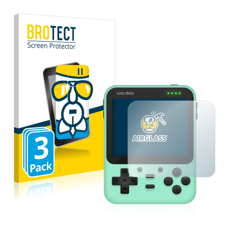 3x BROTECT AirGlass Glass Screen Protector for Powkiddy GKD Mini