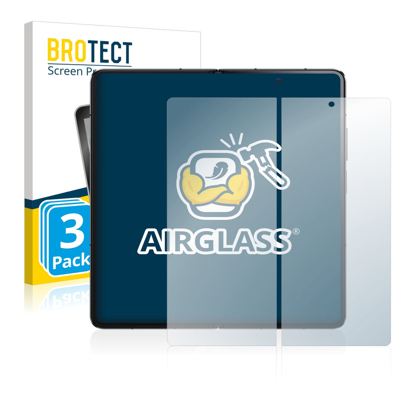 3x BROTECT AirGlass Glass Screen Protector for Honor Magic V (Inner display)