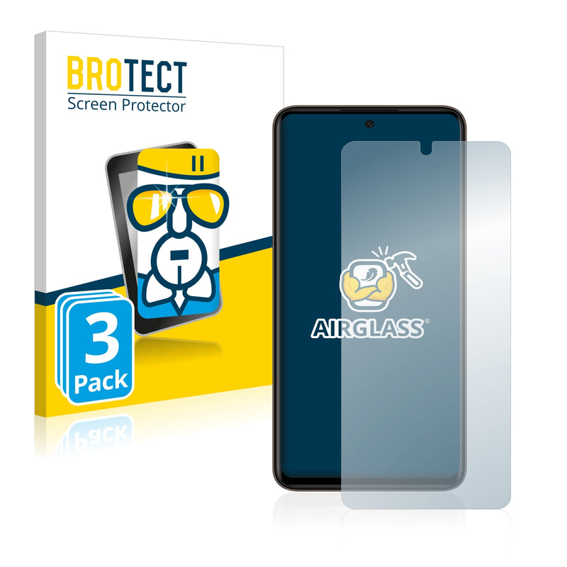 3x BROTECT AirGlass Glass Screen Protector for Micromax IN Note 2
