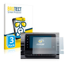 3x BROTECT AirGlass Glass Screen Protector for Renault Trafic 2021 Easy Link 8