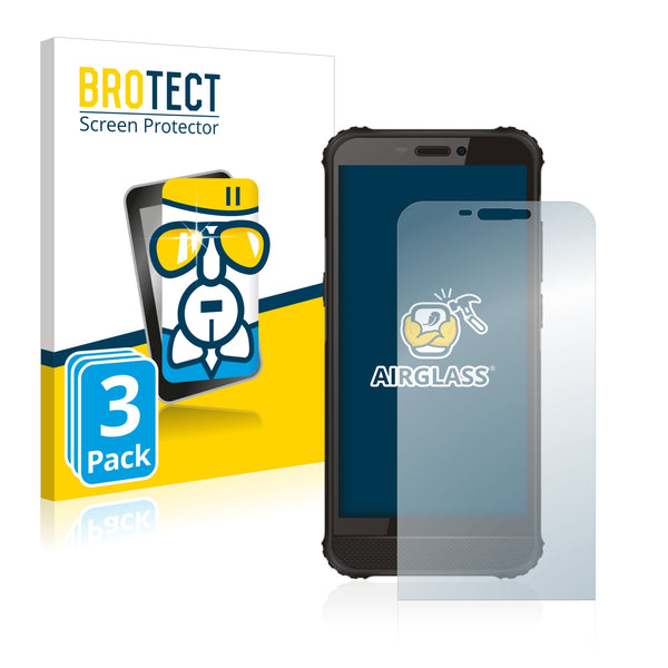 3x BROTECT AirGlass Glass Screen Protector for GlobeXplorer GPX Pro III