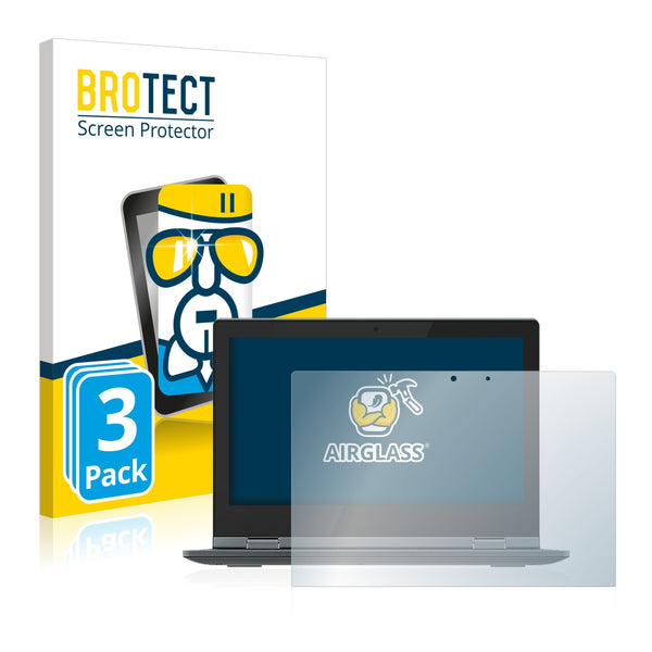 3x BROTECT AirGlass Glass Screen Protector for Lenovo Chromebook Flex 3 11 2-in-1