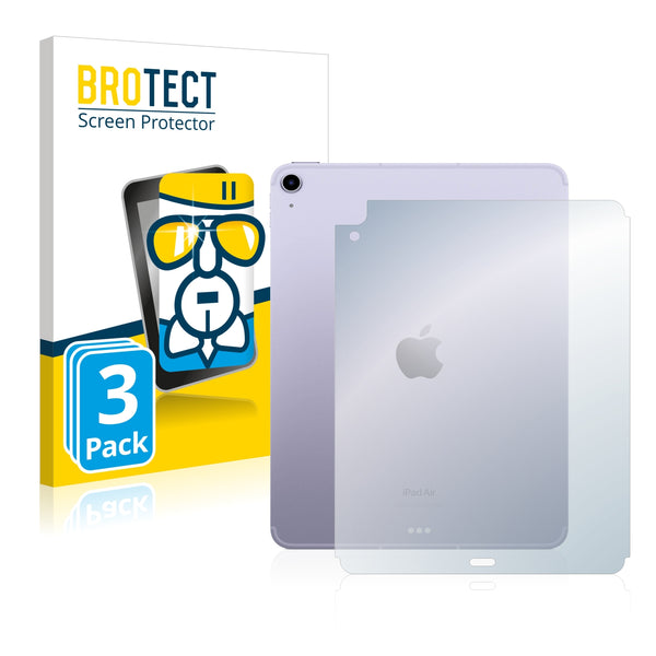 3x BROTECT AirGlass Glass Screen Protector for Apple iPad Air 5 WiFi 2022 (Back, 5th generation)