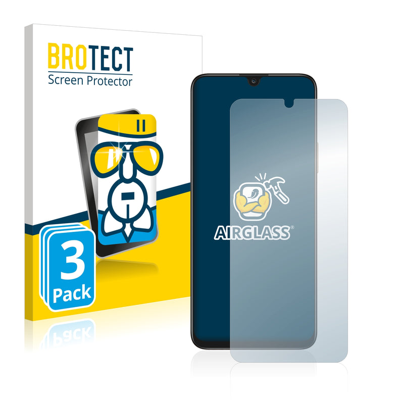 3x BROTECT AirGlass Glass Screen Protector for Honor X7