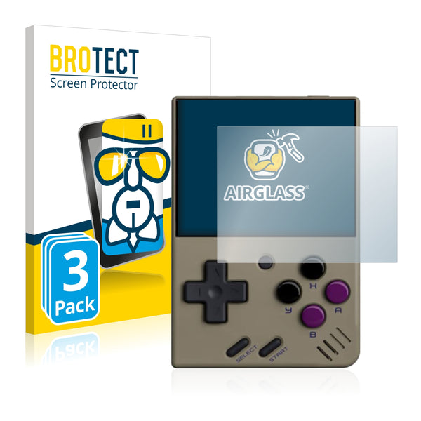 3x BROTECT AirGlass Glass Screen Protector for Miyoo Mini