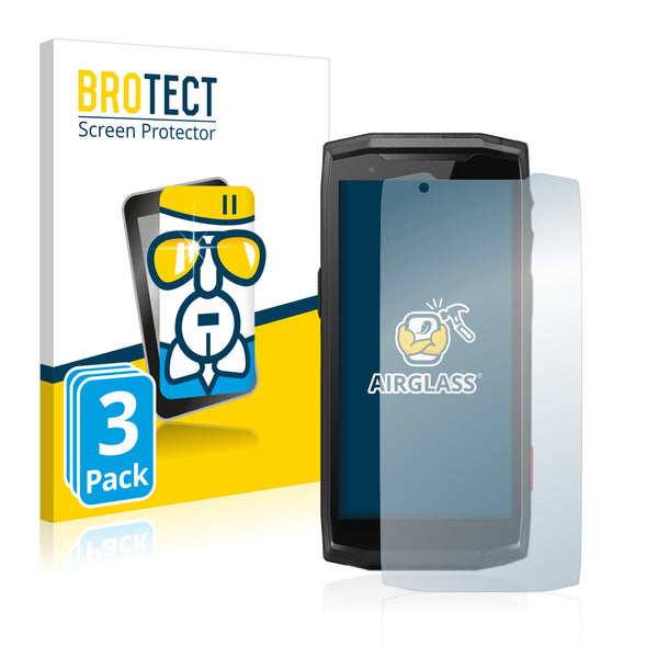 3x BROTECT AirGlass Glass Screen Protector for Crosscall Core-M5