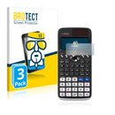 3x BROTECT AirGlass Glass Screen Protector for Casio FX 991DE X