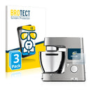 3x BROTECT AirGlass Glass Screen Protector for Kenwood KCL 95 cooking chef XL.