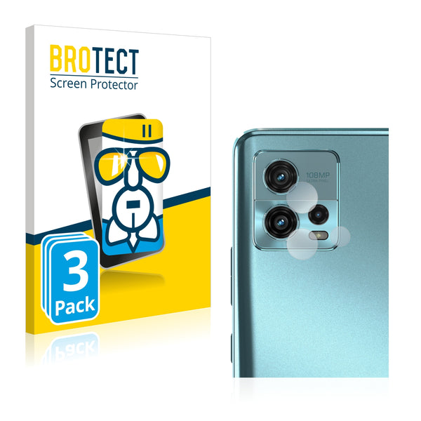 3X Nano Glass Screen Protectors for Motorola Moto G72 (Camera)