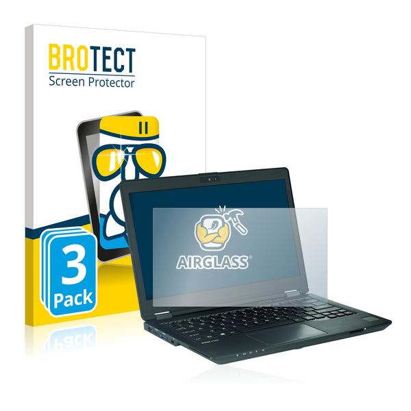 3X Nano Glass Screen Protectors for Fujitsu Lifebook U729