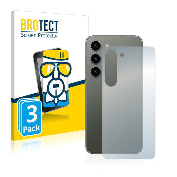 3X Nano Glass Screen Protectors for Samsung Galaxy S23 (Back)
