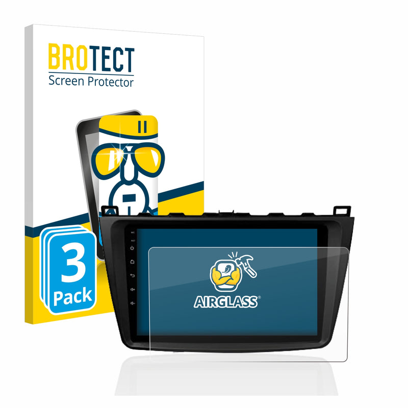3X Nano Glass Screen Protectors for Eonon Q98Pro Mazda 6