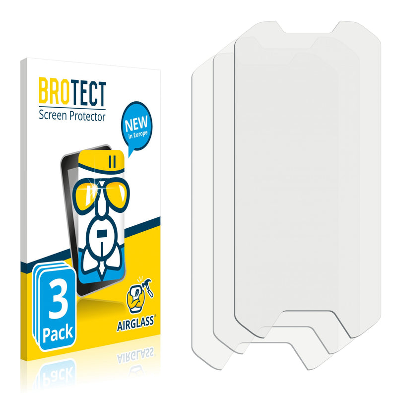 3x BROTECT AirGlass Glass Screen Protector for Unihertz Atom XL