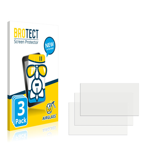 3x BROTECT AirGlass Glass Screen Protector for Dynavin V7 Pro