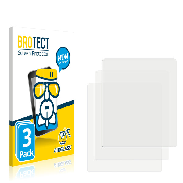 3x BROTECT AirGlass Glass Screen Protector for Grundig Digta 7
