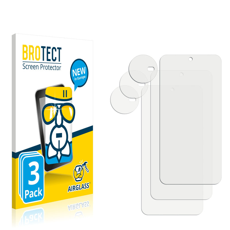 3X Nano Glass Screen Protectors for Gigaset GX4 (Front & Camera)