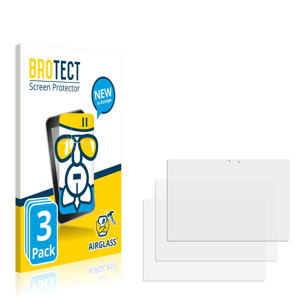 3x BROTECT AirGlass Glass Screen Protector for Ico imaraTab 10 Plus