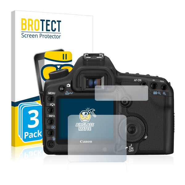3x BROTECT AirGlass Matte Glass Screen Protector for Canon EOS 5D Mark II