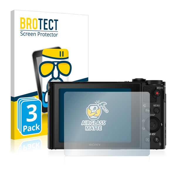 3x BROTECT AirGlass Matte Glass Screen Protector for Sony Cyber-Shot DSC-HX80