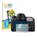 3x BROTECT AirGlass Matte Glass Screen Protector for Canon EOS 77D