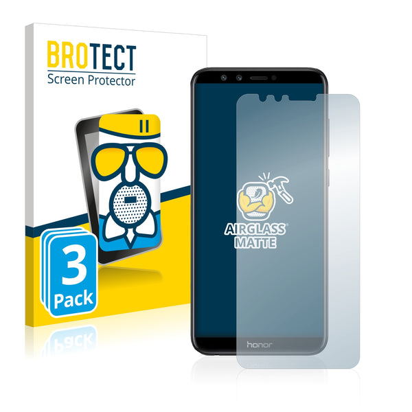 3x BROTECT AirGlass Matte Glass Screen Protector for Honor 9 Lite