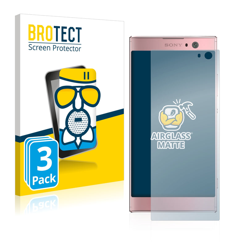3x BROTECT AirGlass Matte Glass Screen Protector for Sony Xperia XA2