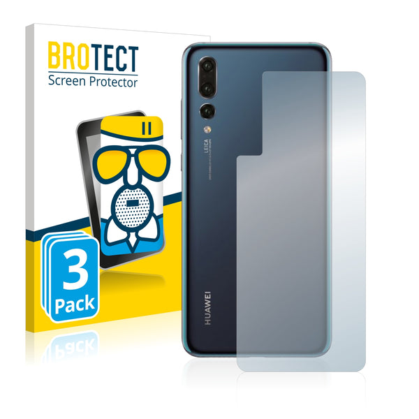 3x BROTECT AirGlass Matte Glass Screen Protector for Huawei P20 Pro (Back)