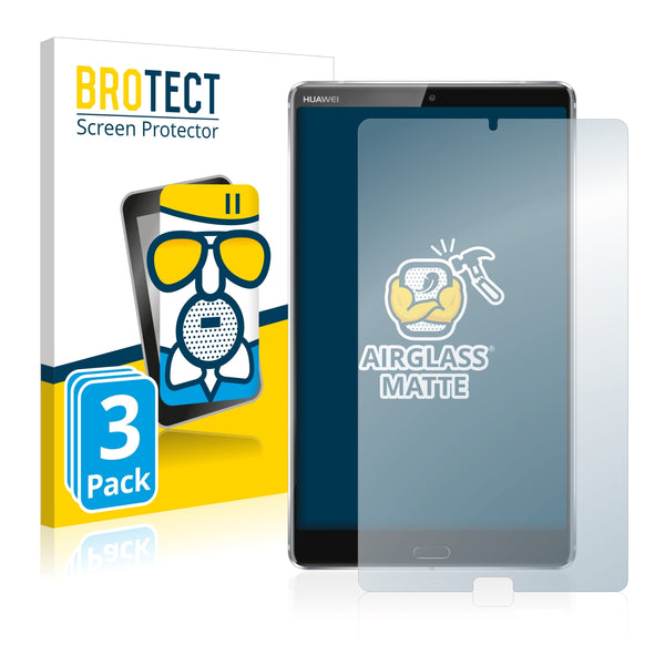 3x BROTECT AirGlass Matte Glass Screen Protector for Huawei MediaPad M5 8.4