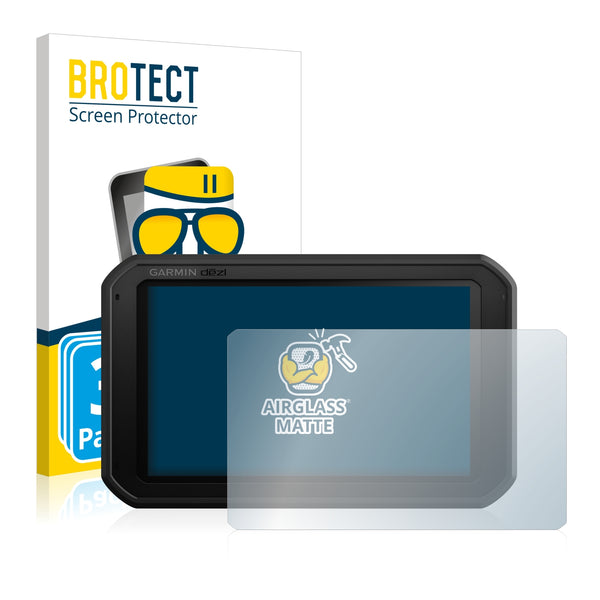 3x BROTECT AirGlass Matte Glass Screen Protector for Garmin dezl 780 LMT-D