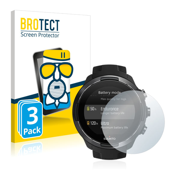 3x BROTECT AirGlass Matte Glass Screen Protector for Suunto 9