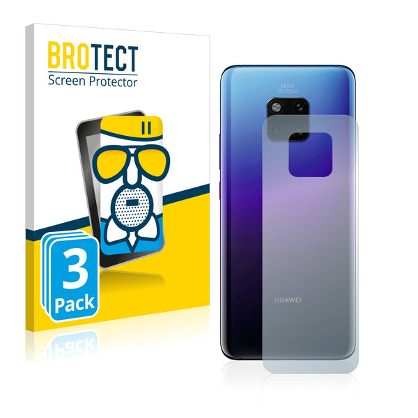 3x BROTECT AirGlass Matte Glass Screen Protector for Huawei Mate 20 Pro (Back)
