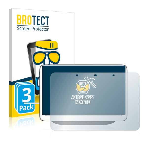 3x BROTECT AirGlass Matte Glass Screen Protector for Google Home Hub