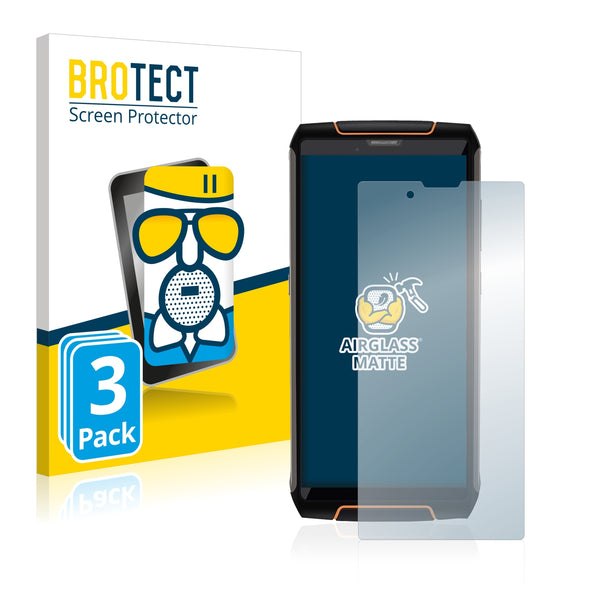 3x BROTECT AirGlass Matte Glass Screen Protector for Cubot King Kong 3