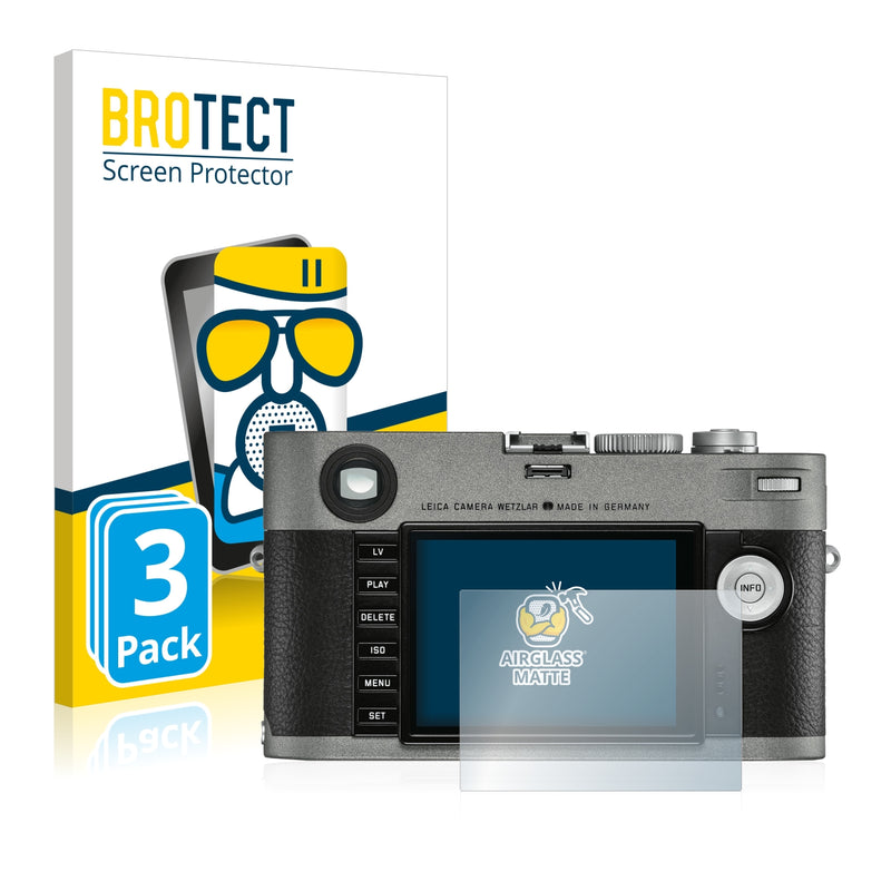 3x BROTECT AirGlass Matte Glass Screen Protector for Leica M-E Typ 240 2019