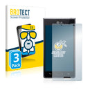 3x BROTECT AirGlass Matte Glass Screen Protector for LG Electronics P705 Optimus L7