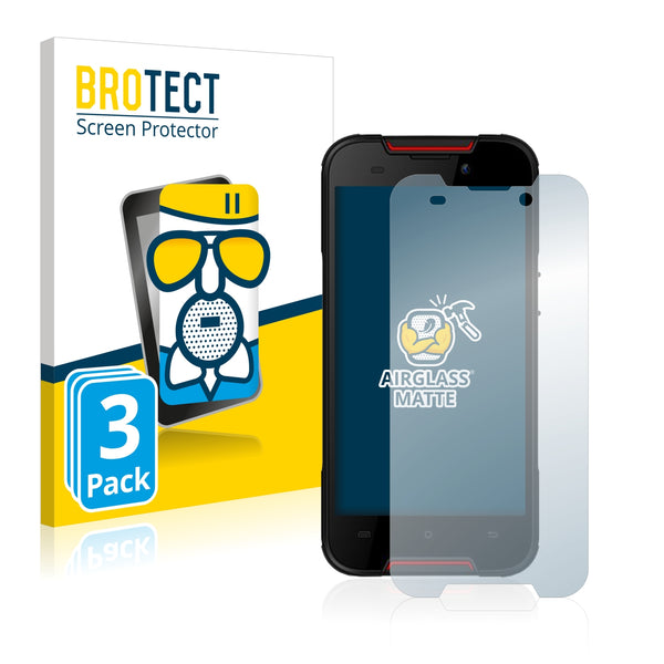3x BROTECT AirGlass Matte Glass Screen Protector for Cubot Quest Lite